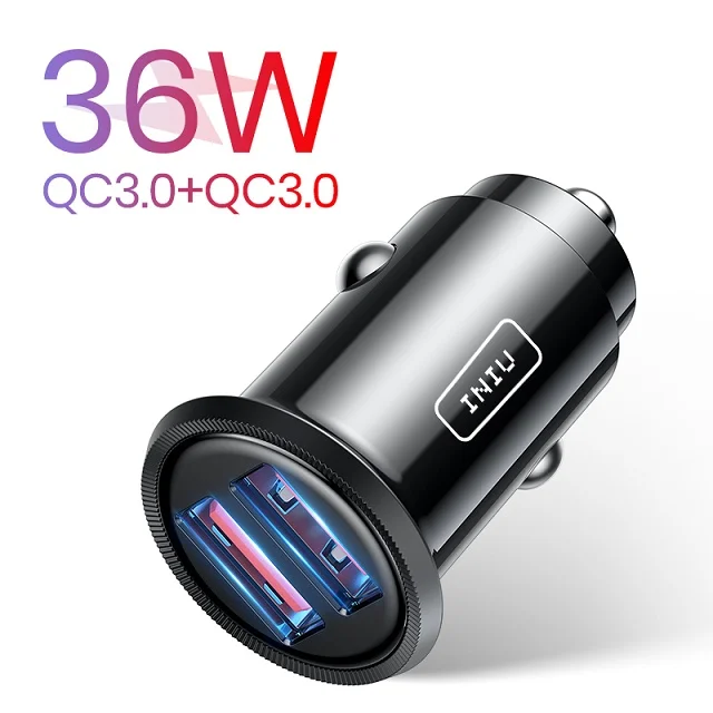 Fast charge 18w INIU 60W USB Car Charger 5A Type C PD QC Fast Charging Phone Adapter For iPhone 13 12 11 Pro Max 8 Xiaomi Samsung S21 S20 S10 S9 quick charge 3.0 Chargers