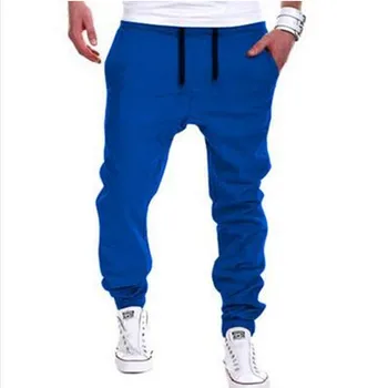 

Spring and summer men's new tether elastic sports low-rise pants fashion street hip-hop hip-hop pants solid color casual trouser