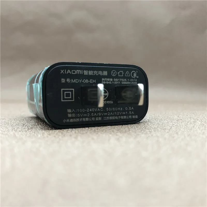 XIAO mi US быстрое зарядное устройство 12 В/1.5A QC3.0 дорожный адаптер 100 см Тип C кабель для mi F1 A1 A2 Lite 5 6 8 9 SE красный mi K20 Pro