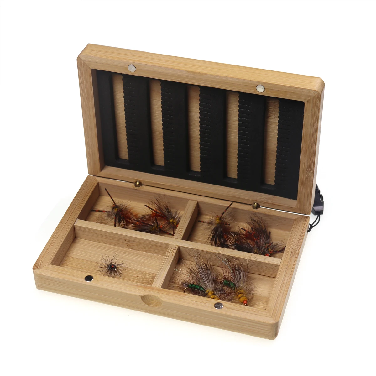 Assortiment 12 Mouches De Pêche Orvis – Avec Boîte De Rangement Mousse – Pour Truite Et Eau Douce