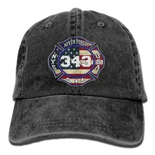 911 343 падшие пожарные памяти бейсболки джинсовые головные уборы для мужчин и женщин