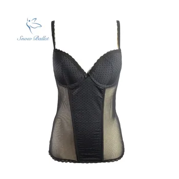 

free shipping new arrival sexy lingerie women underwear black color lace corset bustier long hook succinct shape