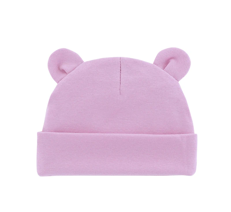 Cute Baby Hat Newborn Beanie Cotton Soft Elastic Baby Cap for Girls Boy Hats Newborn Photography Props Infant Bonnet Accessories shake baby's hand