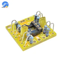 Двойной OP Amp плата предусилителя DC усиления PCB для NE5532 OPA2134 OPA2604 AD826