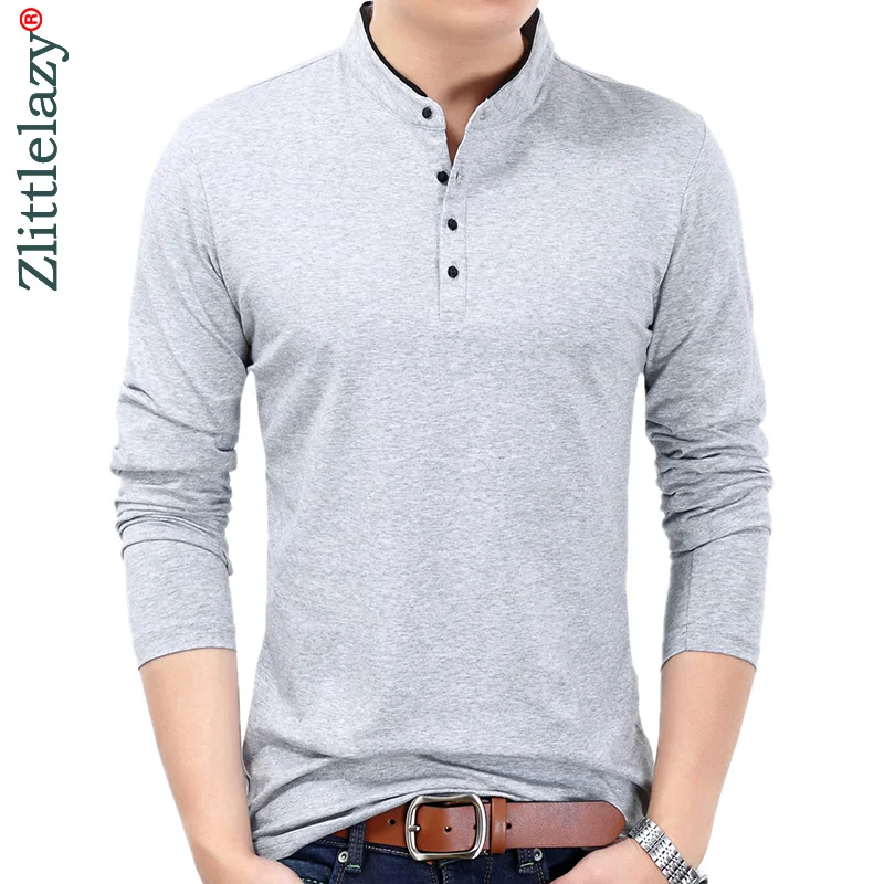 

2019 brand casual luxury fitness long sleeve polo shirt men poloshirt jersey solid mens polos tee shirts dress fashions 90361