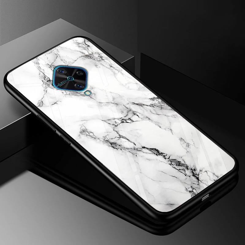 Premium Tempered Glass Back Case with Soft Bumper