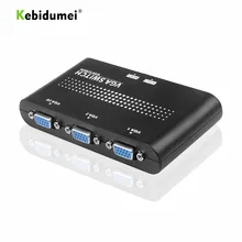 Kebidumei 2 em 1 para fora vga/svga manual de compartilhamento interruptor switcher caixa original para lcd pc atacado mais novo chegada