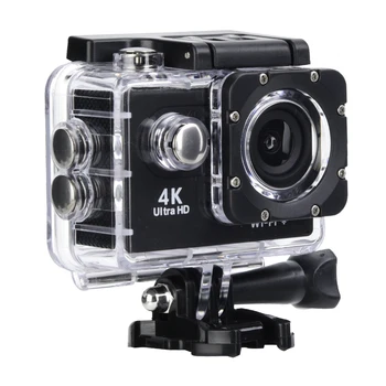 

4K HD WiFi Action Sports Camera Wide Angle Lens 30M Waterproof Housing Two Battery Bike Mount Kit​​ Built In Mic Free Shipping