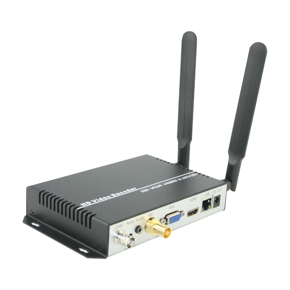 Декодер ISEEVY Wi Fi H.265 H.264 IP к SDI с выходом HDMI VGA CVBS поддержка RTMP RTSP RTP UDP HTTP