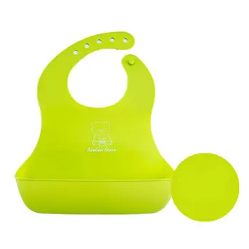 

Silicone Bib Waterproof Baby Bibs for Girls Boys Babies and Toddlers Easy to Clean Feeding Bibs Baby Shower Gift