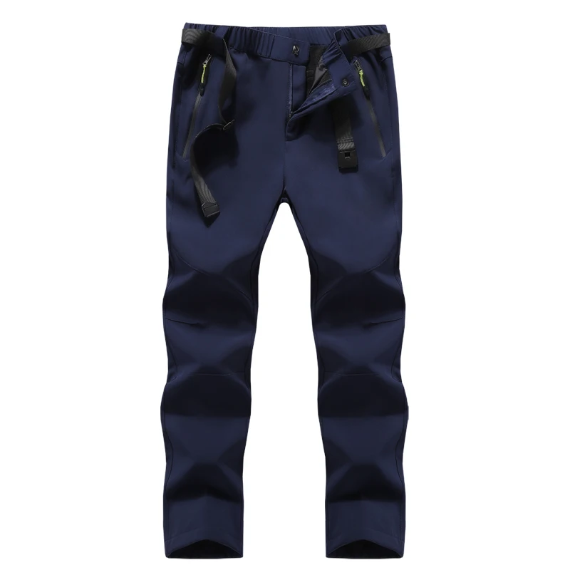 Горные мужские и женские походные толстые штаны для спорта на открытом воздухе, ветрозащитные, для кемпинга, альпинизма, походов, лыжного спорта, Женские Брюки 6XL VA635 - Цвет: Men Blue