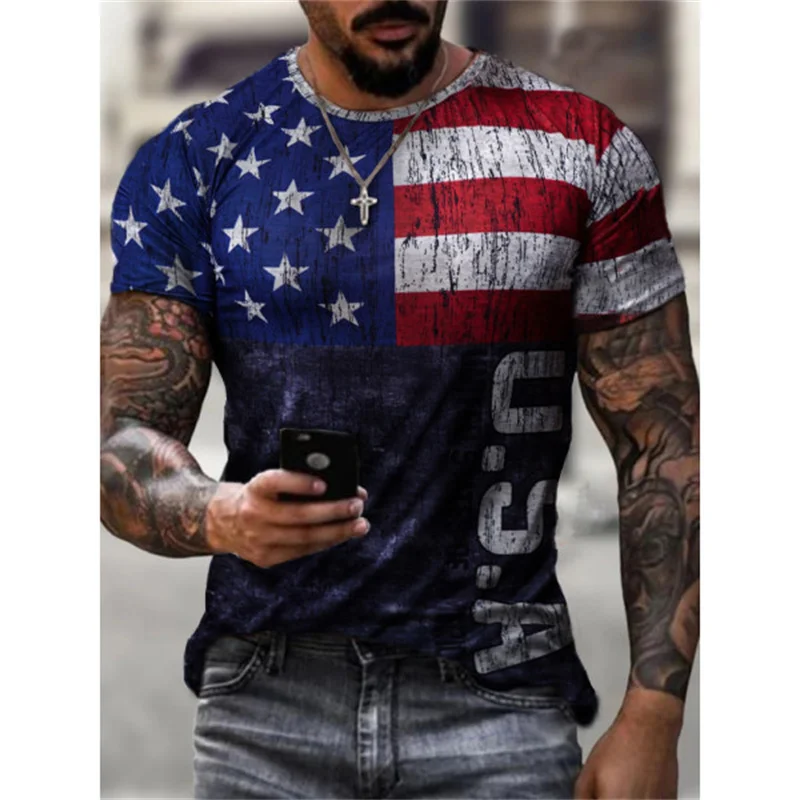 New 2022 Summer Man Fashion T shirt Harajuku Men's 3D Printing Casual Sports T-shirt O-neck Casual Short Sleeve Tops Men Clothes