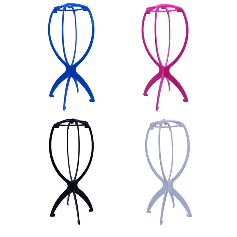 

Colorful Wig Stand Hat Display Mannequin Head Holders Business Travel Portable Folding Flexible Wig Stand Support Display Stand