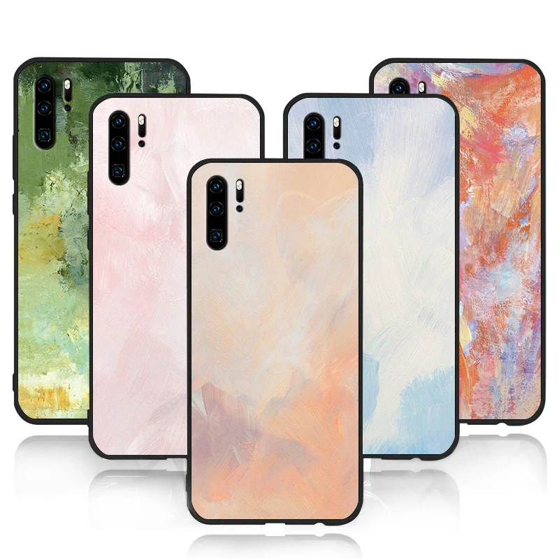 Разноцветный чехол для телефона с масляной краской huawei p20 p 30 lite Pro P smart mate 10 Y9 2019