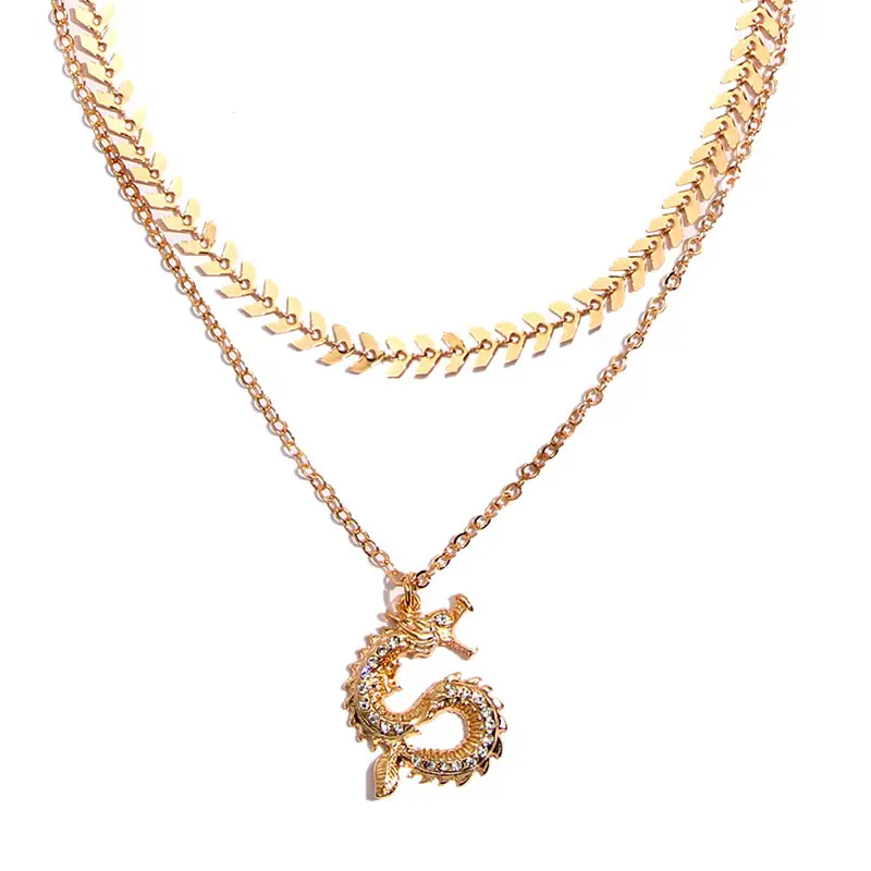 Цепочка с подвеской в виде дракона для мужчин и женщин|Цепочки| |