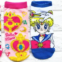 Сейлор носки с изображением Луны милые носки до лодыжки kawaii японские носки стиль Ограниченная серия! 10 пар/партия