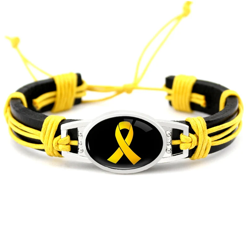 

Breast Cancer Butterfly Bracelets Breastfeeding Is My Right Yellow Orange Pink Ribbon Leather Charm Bracelets Women Men Jewelry