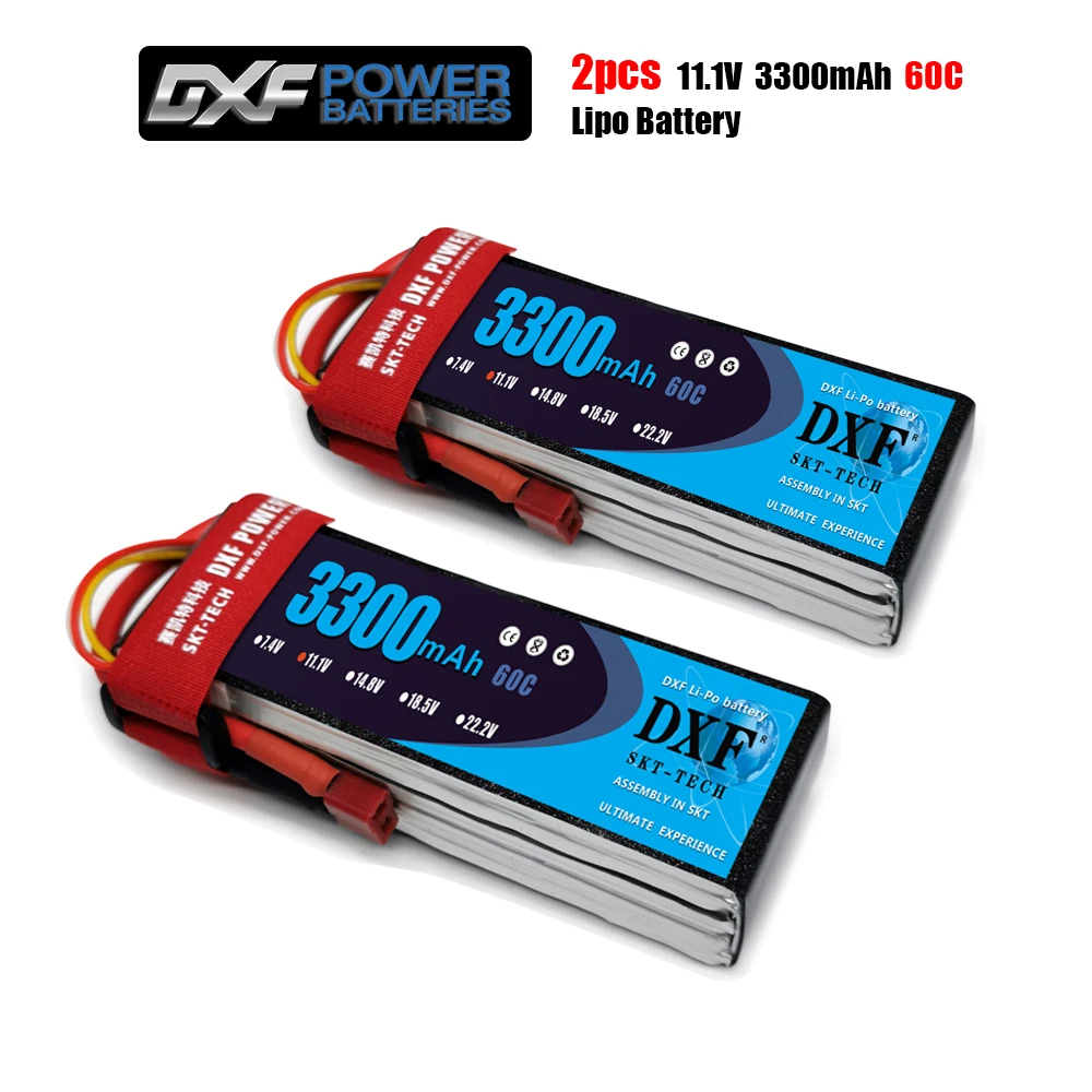 Аккумулятор DXF Lipo 3S 11 1 в 3300 мач 60C MAX 120C T/XT60 LiPo RC аккумулятор для радиоуправляемого вертолета автомобиля лодки
