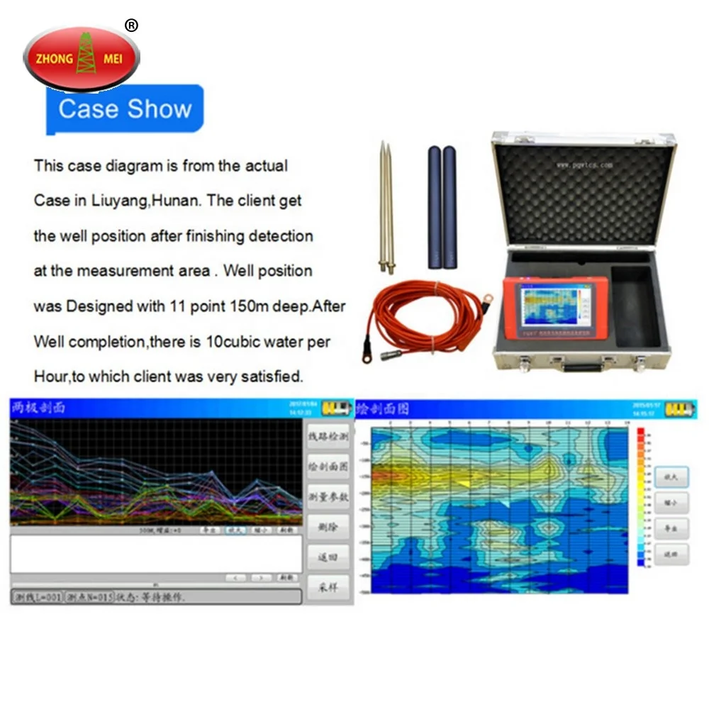 US $3.100.00 TC150 Automatic Mapping Underground Water Detector 150 Meters