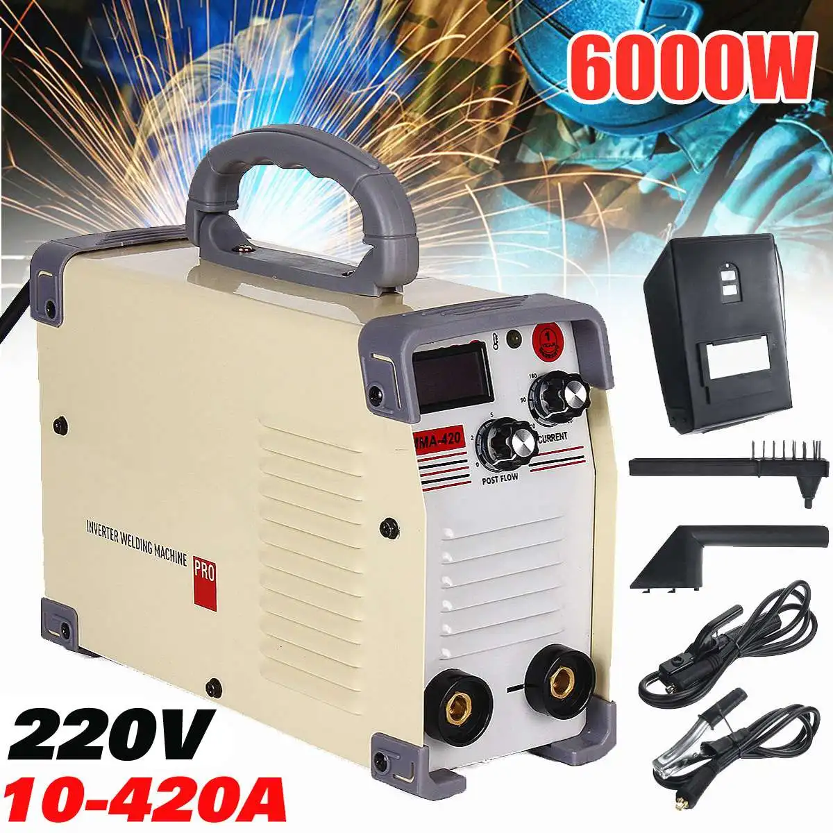 US $92.25 220V AC 10A420A Handheld Mini DC Inverter ARC Welder IGBT MMA Welding Machine for Welding Working Welder Inverter Machine Tool
