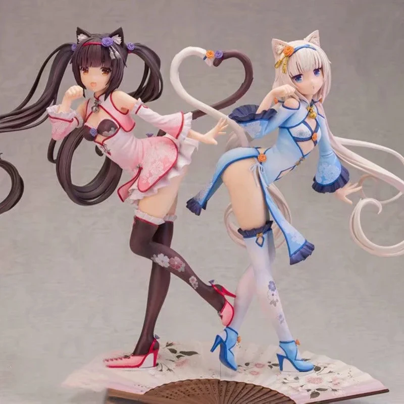 Экшн-фигурка шоколадного Чонсам NEKOPARA 24 см аниме сексуальная девушка фонарик ПВХ