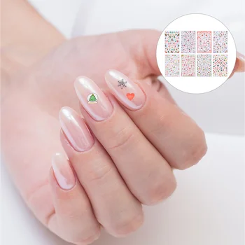 

8 Sheets Nail Art Stickers Unique Chic Adhesive Nail Paste Manicure Decals Nail Sticker Nail Decor for Women