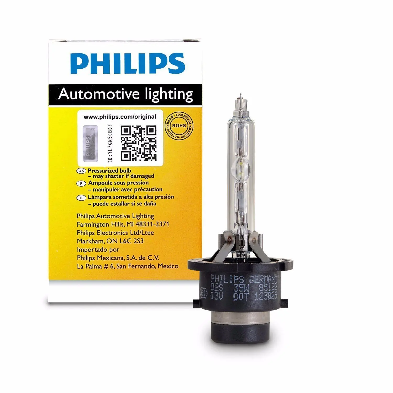 Бесплатная доставка 1 шт. оригинальный Philips ксеноновых фар Высокопрочная