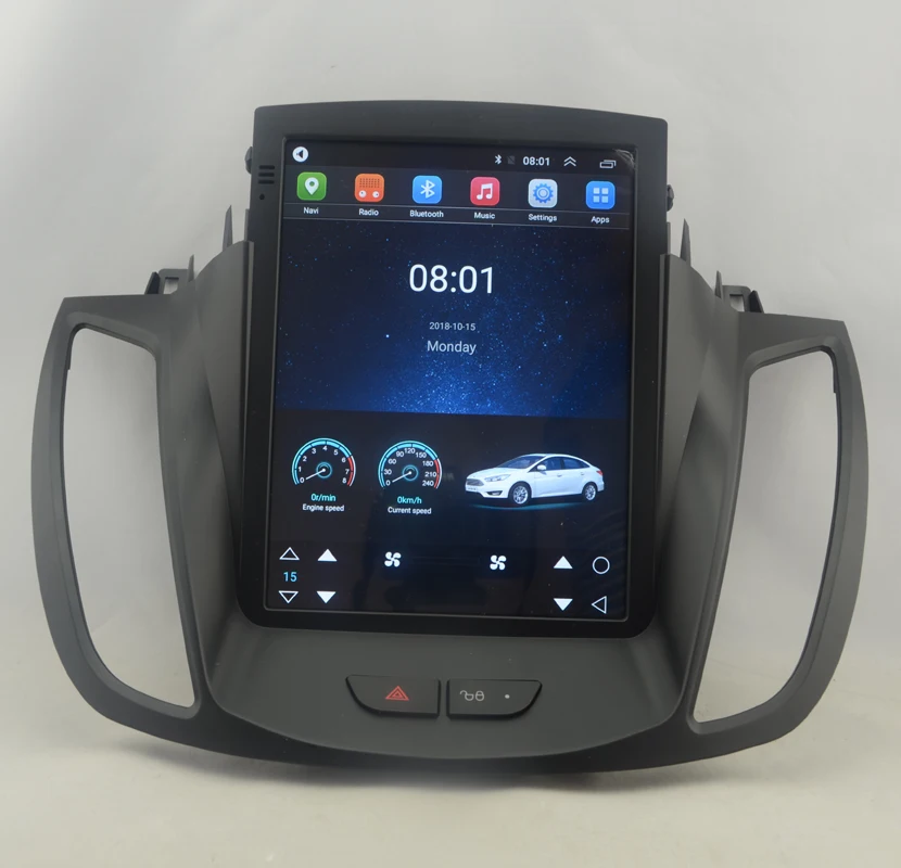 

10.4" tesla style vertical screen octa core Android 10 Car GPS video player Navigation for ford kuga Escape C-max 2013-2016