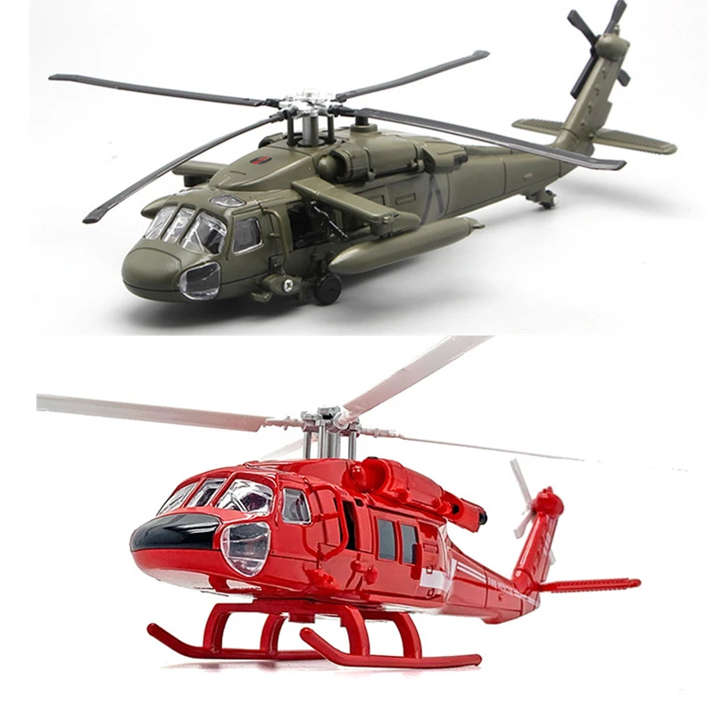 1/72 Scale Military Model Toy Helicopter Diecast Metal Plane Model Black 