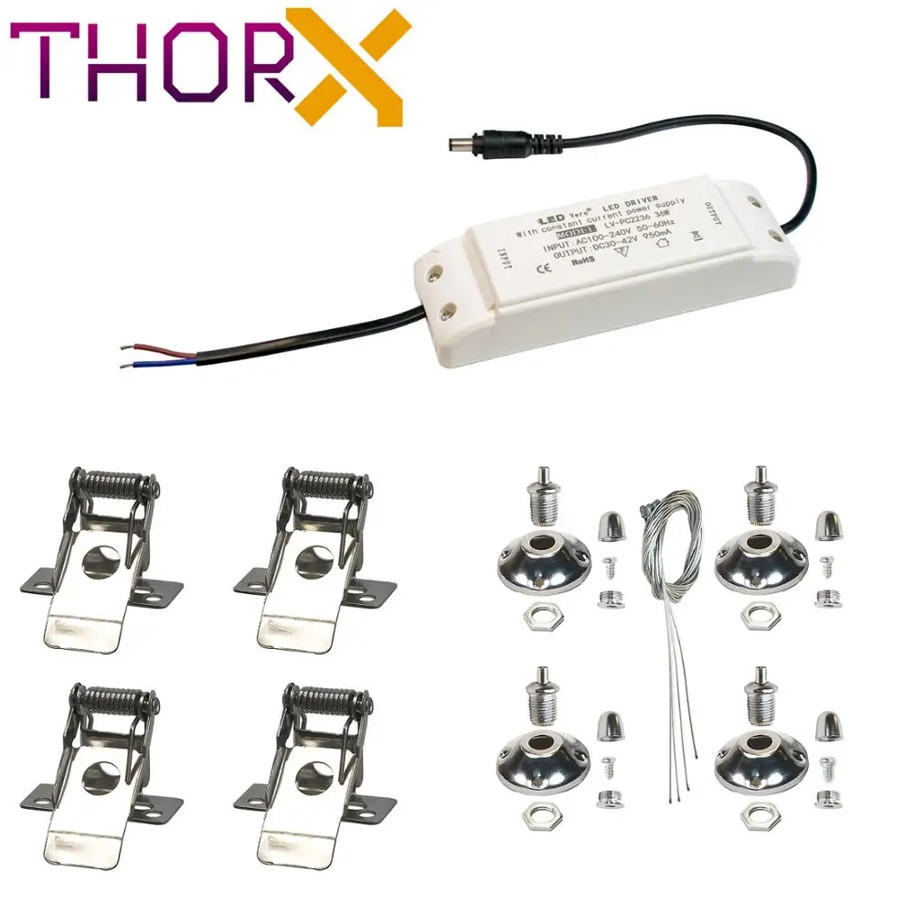 Ультратонкий Светодиодный светильник ThorX 30x30 см 10 Вт 800 лм потолочный