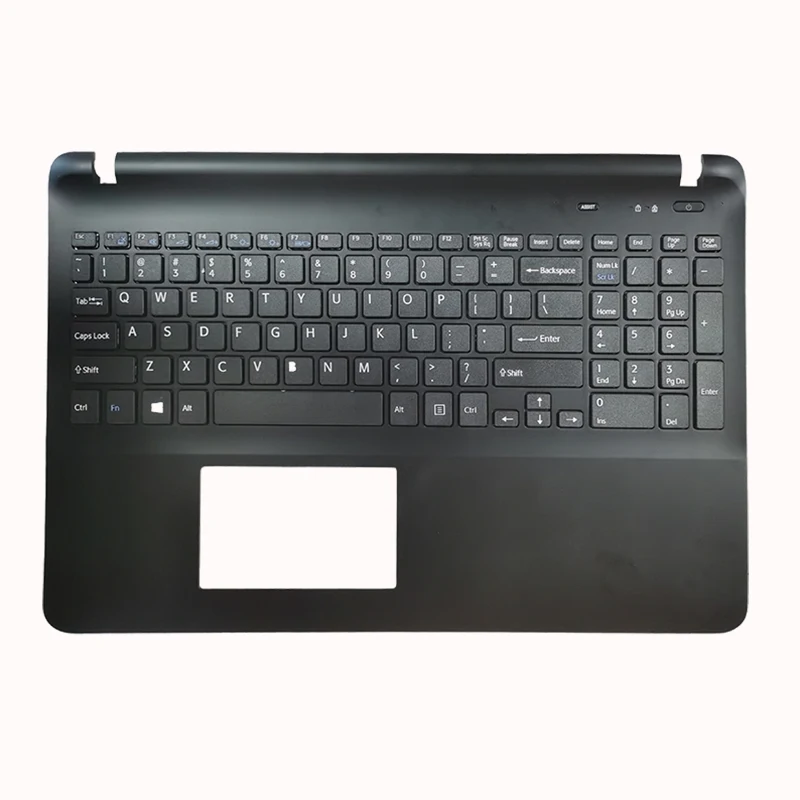 SZYJT New for Sony Vaio Fit svf152 svf153 SVF15215 CDW SVF152A29L Laptop us Keyboard with Plamrest TouchPad White no Backlit 