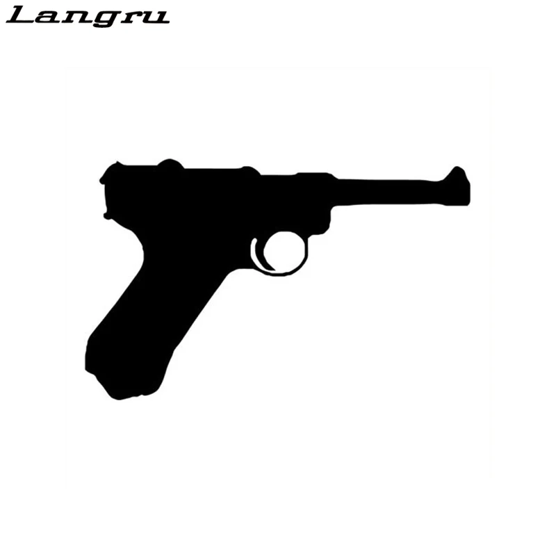 Немецкая наклейка Langru Luger P08 9 мм для автомобиля интересная мотоцикла