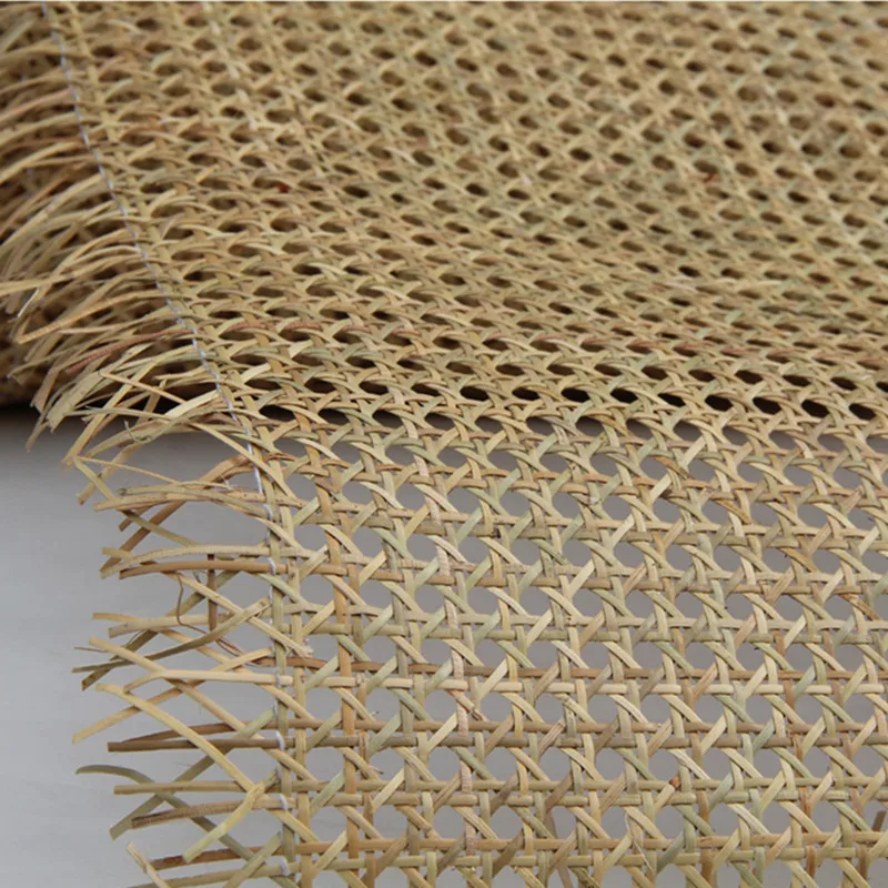 

15 Meters/Lot Natural Indonesian Real Rattan Cane Webbing Roll Furniture Chair Table Ceiling Background Door DIY Material