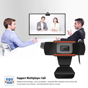 

USB 5MP HD Webcam Built-in Microphone Auto Focus Web Camera for Win 10 8 Digital USB Video Recorder Home Office