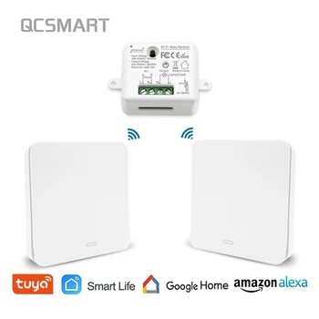

Smart Home Wireless Switch Remote Control with DIY WiFi Smart Switch Module APP Timer Voice Control by Alexa Google Home IFTTT