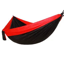 Double hamac en Nylon 210t, extérieur, intérieur, balançoire, loisirs, Camping, tente à Air 