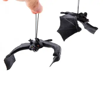 

Kuulee Simulation Bats Pendant Halloween April Fool's Day Prank Toy Halloween Christmas Party Hanging Decoration