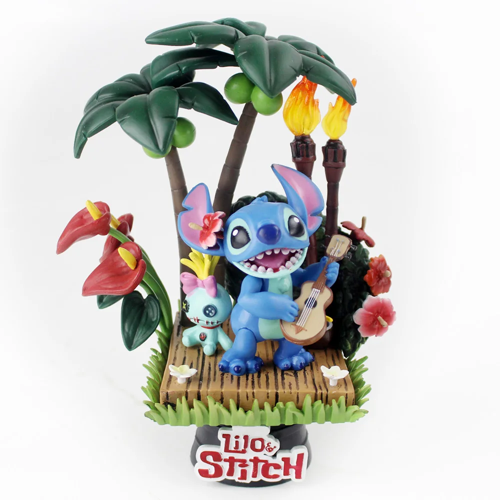 Игрушки Beast Kingdom Лило и Ститч Стич скраб гавайская Праздничная экшн фигурка D Select