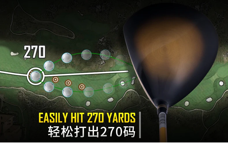 PGM Authentic! Golf Club Gold/Black Men's Right Gloves Rose Gold Women's Titanium One Wood Set Half Set 5 Rods Golf Accessories