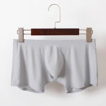 

Men's Underwear Pure Color One Piece Ice Silk Seamles Fashionable Sexy Underwear Leisure Comfortable charming personality