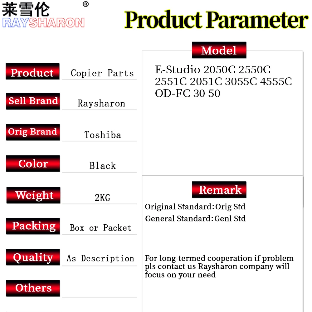 Description Picture 4 of itemOPC Drum Cleaning Blade Charge Grid Unit For Toshiba 2050C 2550C 2551C 2051C 2555C 3055C 3555C 4555C 5055 2010 2020ac 2000 2110