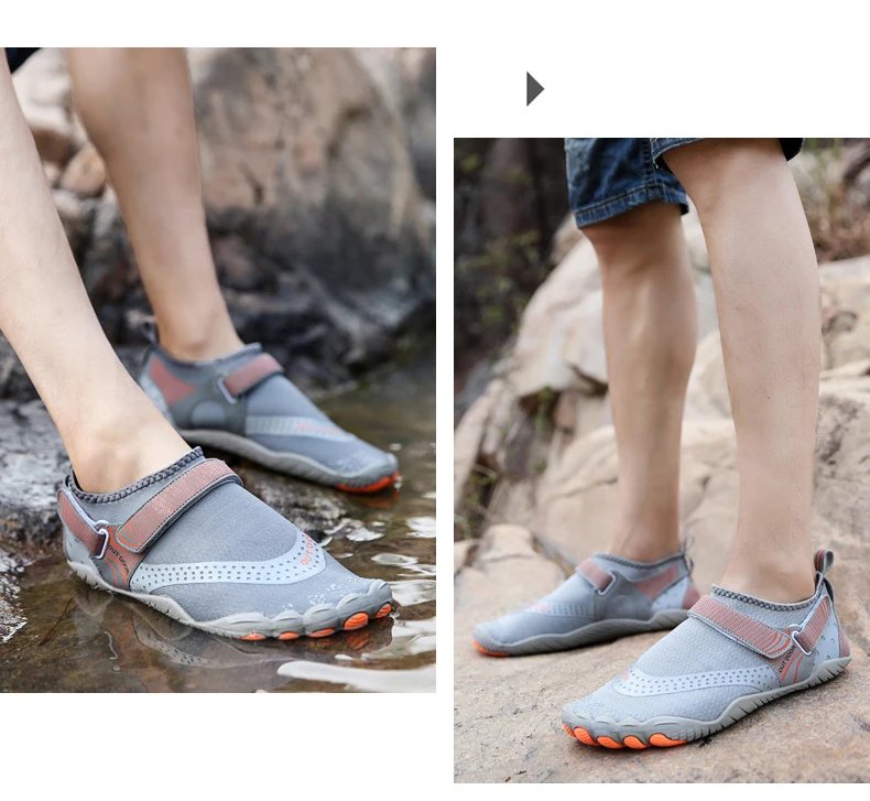 Для мужчин Быстросохнущие кроссовки Летняя женская пляжная обувь Usptream быстросохнущие болотных водонепроницаемая обувь пять пальцев спортивные сандалии размера плюс; размеры 36-47 обувь женская красовки мужские
