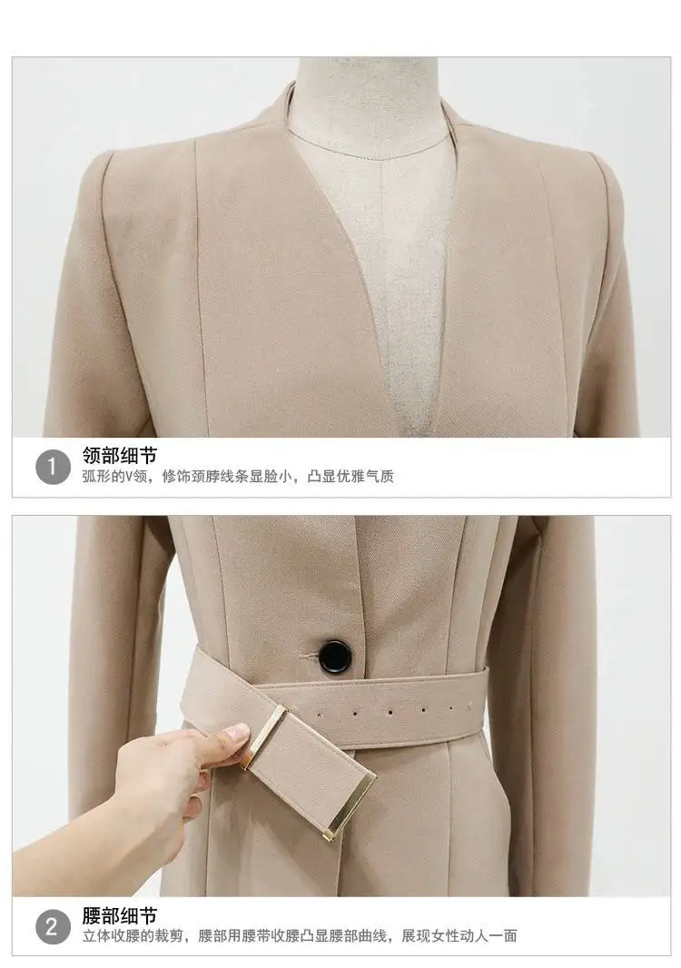 Женская одежда новый блестящий темперамент костюм пассажира средней длины куртка тонкие укороченные брюки