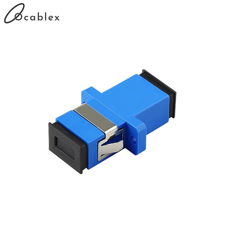 100pcs/lot SC/UPC Adaptor Fiber Optic Adapter Flange Fiber Coupler For Telecome network and Optic communication Equipment