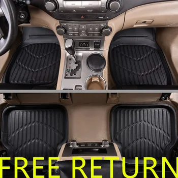 

Universal Leather Car Floor Mats Car Foot Mats For Toyota Camry Rav4 Honda kia nissan lifan chrysler 300c