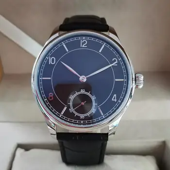 

GEERVO No logo 44mm Manual mechanical men's Watch Dark grey dial Seagull ST3621 Movement G094