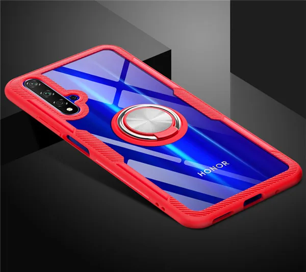 Для huawei Honor 20 Pro Чехол Honor20 pro Чехол Honor20pro 20pro прозрачный противоударный чехол on для Honor View 20 View 20 20i - Цвет: Red case