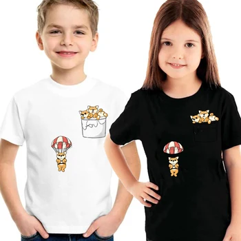 

2020 New T Shirts Children Fashion Graphic Print Vogue Tshirts Casual Tops Harajuku Tees Boys Girls T Shirts Clothing Streewear