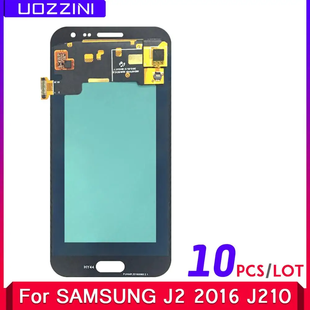 10 шт./партия Super AMOLED для samsung Galaxy J2 J210 J210F тестирование работы кодирующий преобразователь сенсорного экрана в сборе