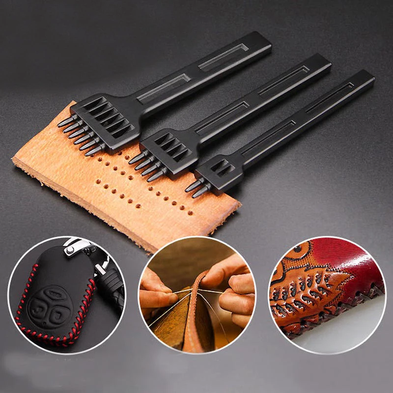 4/5/6mm Leather Round Row Punching Tool Craft Leather Watchband Making